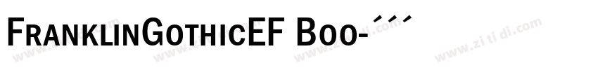 FranklinGothicEF Boo字体转换